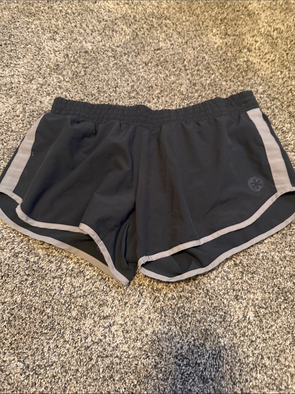 Old Navy Black Athletic Shorts with Gray Trim